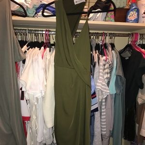 impecable pig olive green dress